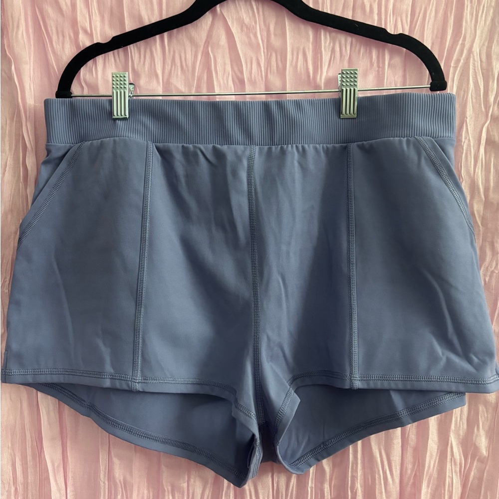 Free People Blue Athletic Shorts